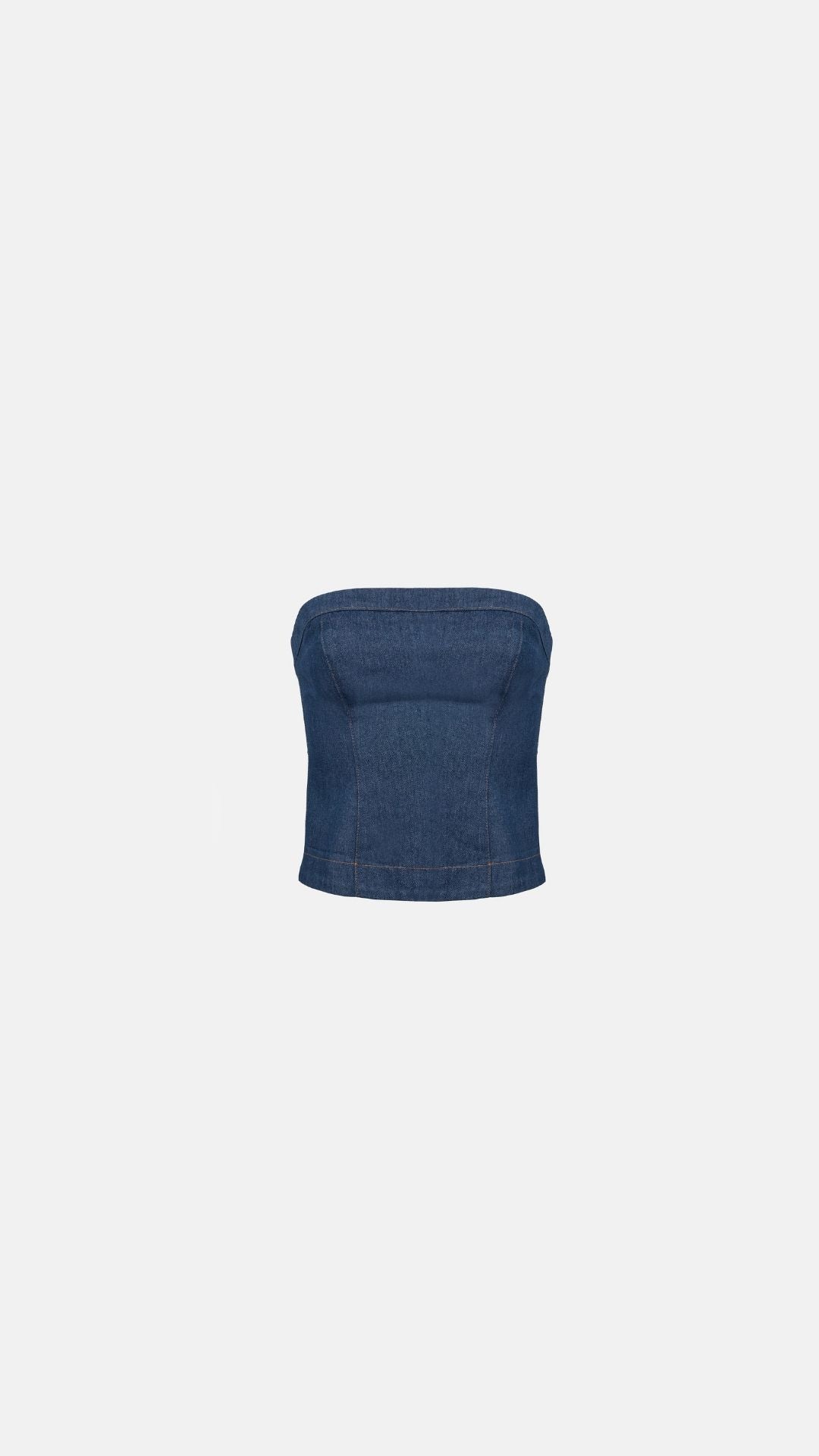 EUPHORIA DENIM CORSET TOP